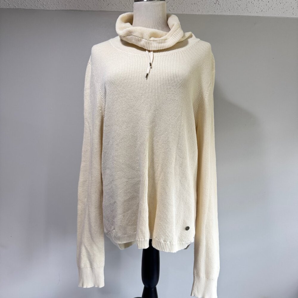 🎉😀CLEARANCE SALE!!😀LAUREN RALPH LAUREN Cowl Neck Waffle Knit Long Sleeve Top - Picture 2 of 10